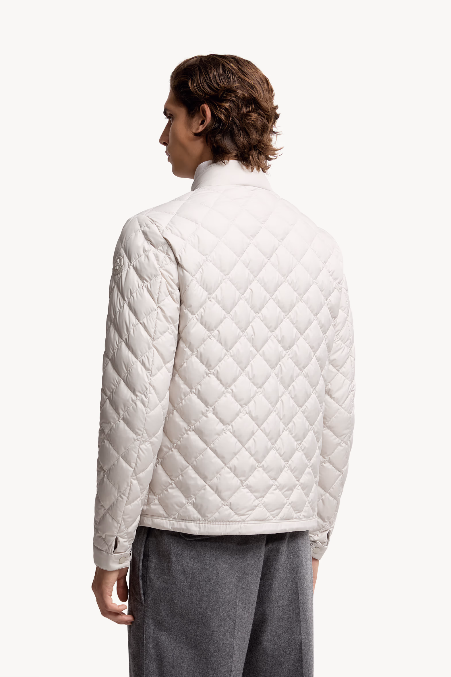 Doudoune courte à matelassage en losanges Oise Hommes Beige Clair Moncler 5